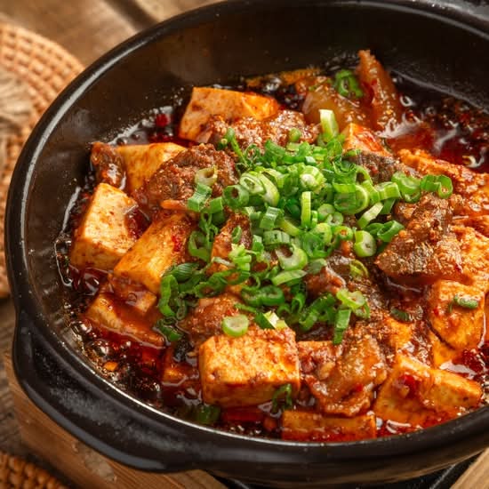 筋头巴脑烧豆腐 Braised Spicy Tofu With Beef Tendon